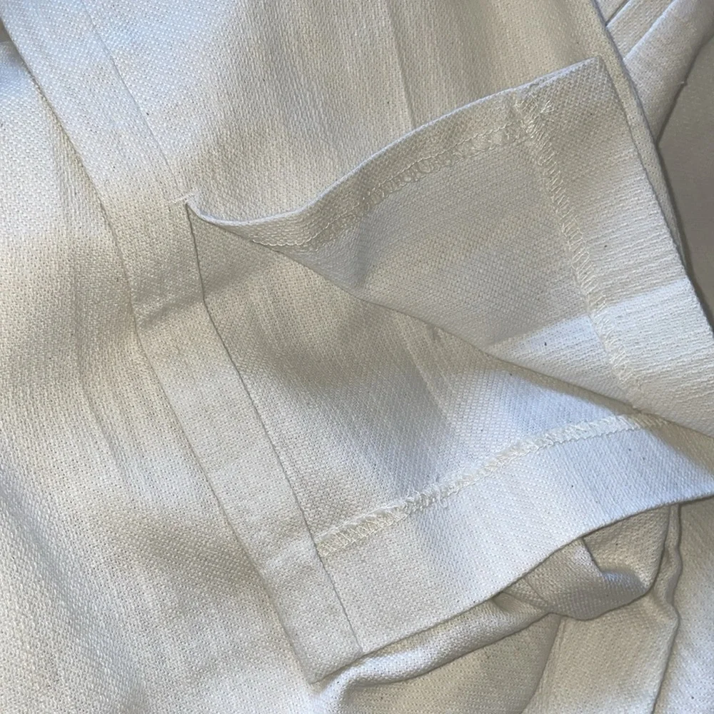 HM COTTON/LINEN BLEND PANTS - P1225